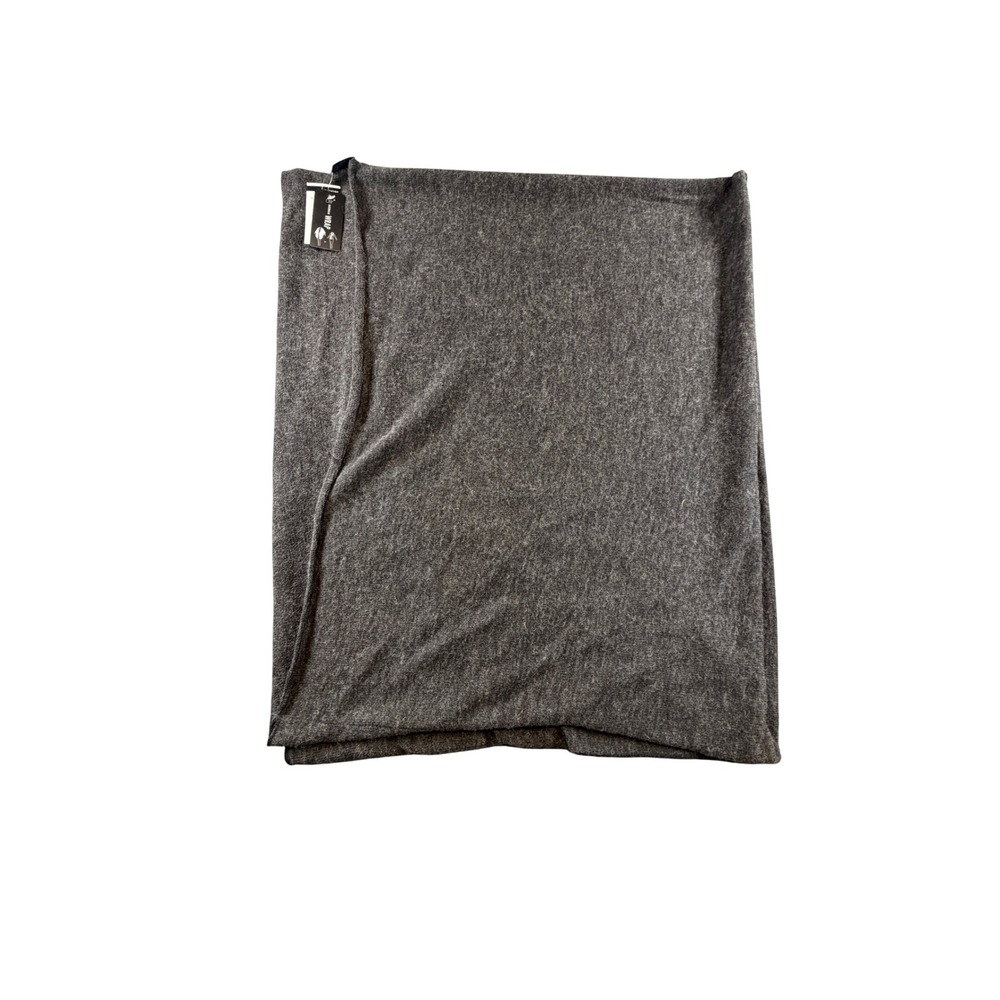 D&Y Outerwear Wrap Charcoal Gray Heather Multi-Way Scarf Wilsons Leather NEW